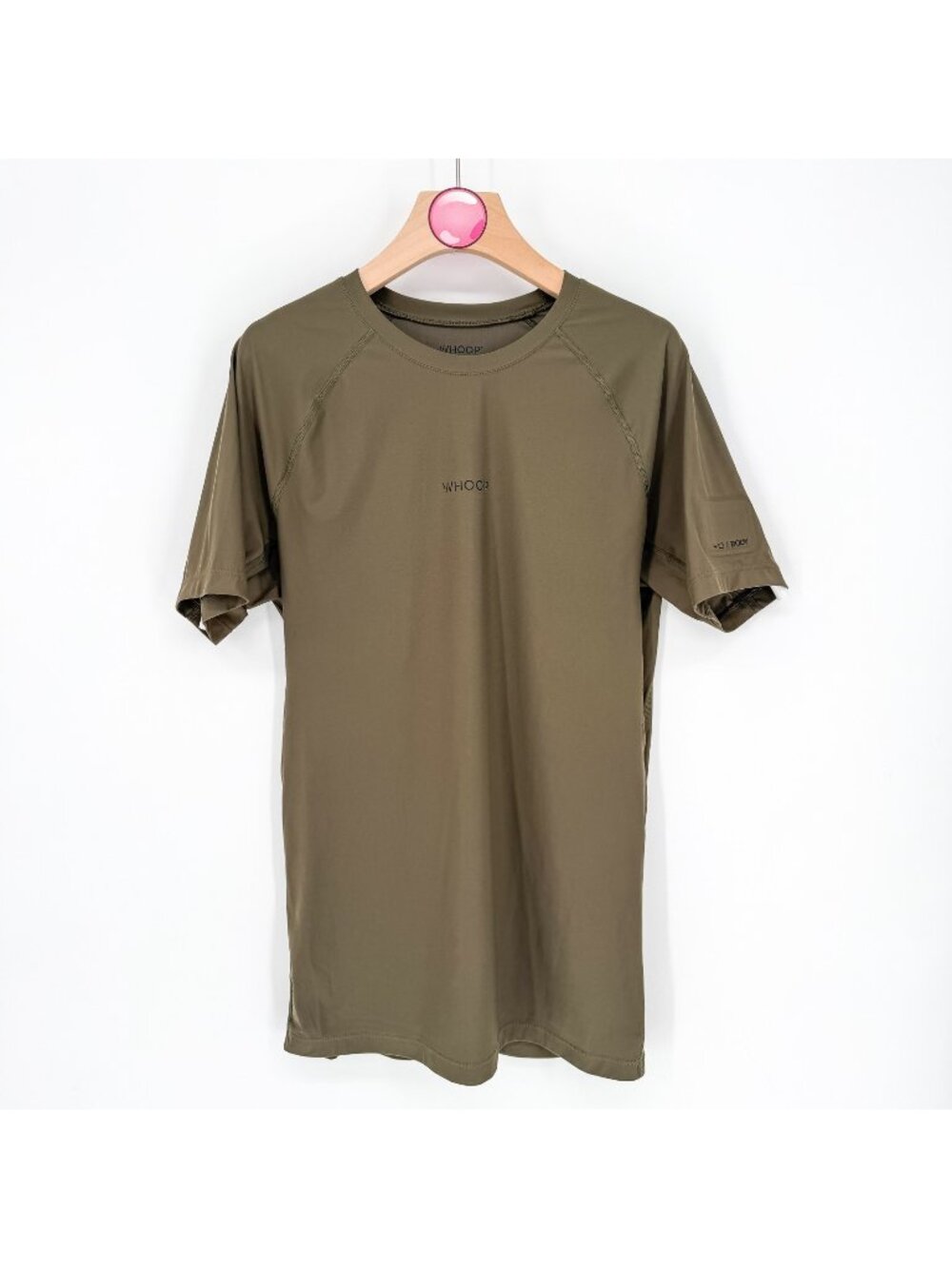 WHOOP 4.0 Any-Wear Compression Top Large Olive Short Sleeve‎ T-Shirt